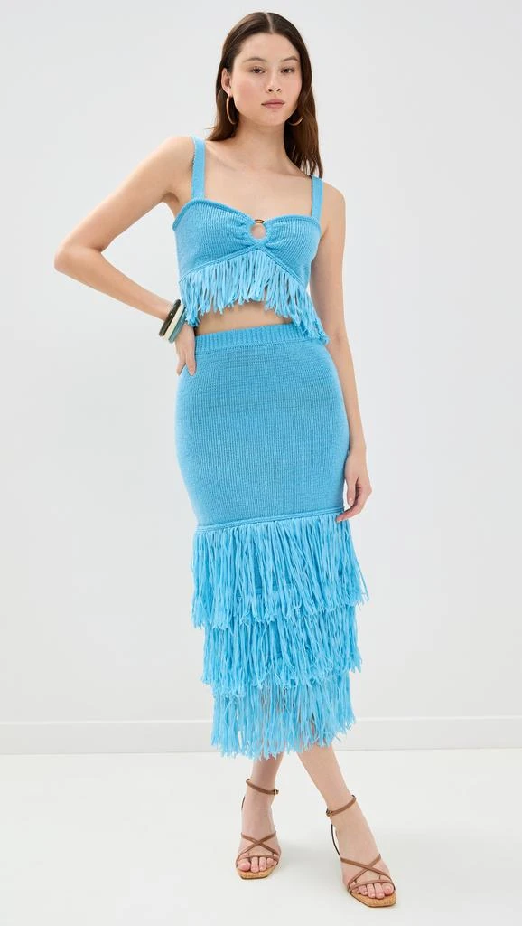 SAYLOR Ebba Fringe Midi Skirt Set 1