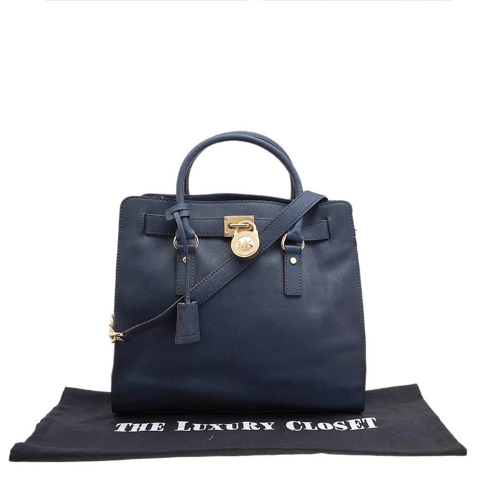 Michael Kors MICHAEL Michael Kors Blue Saffiano Leather Large Hamilton Tote 9