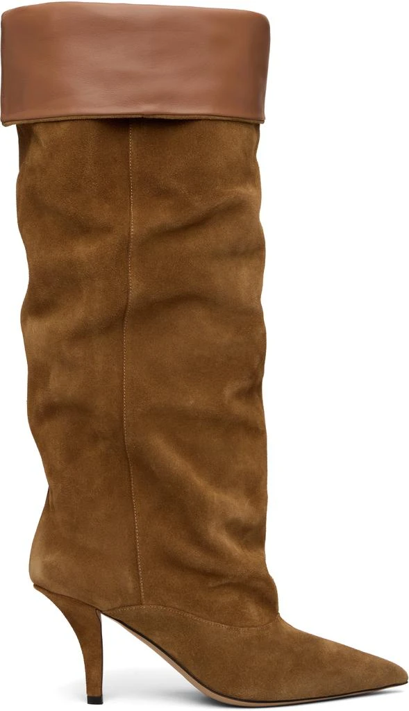 Paris Texas Tan Ines Reverse Midcalf 75 Tall Boots 1