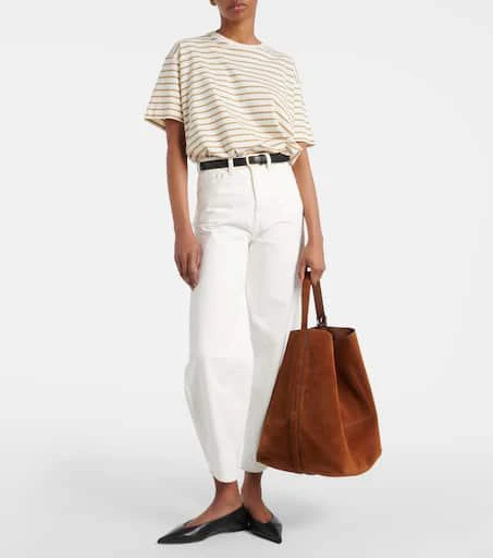 Totême Belted suede tote bag 5