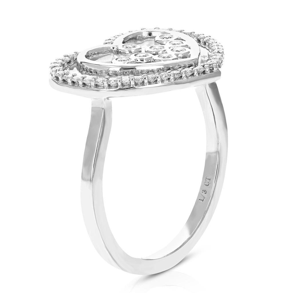 Vir Jewels 1/4 cttw Round Lab Grown Diamond Prong Set Engagement Ring .925 Sterling Silver