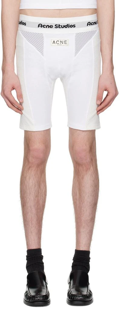 Acne Studios White Paneled Shorts 1