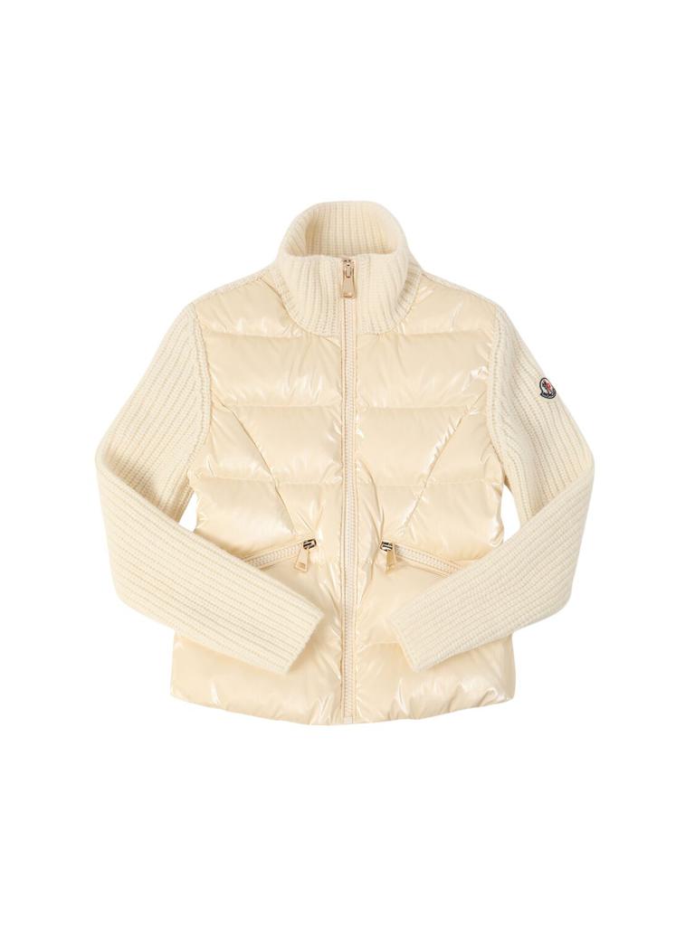 Moncler Carded Virgin Wool Down Jacket