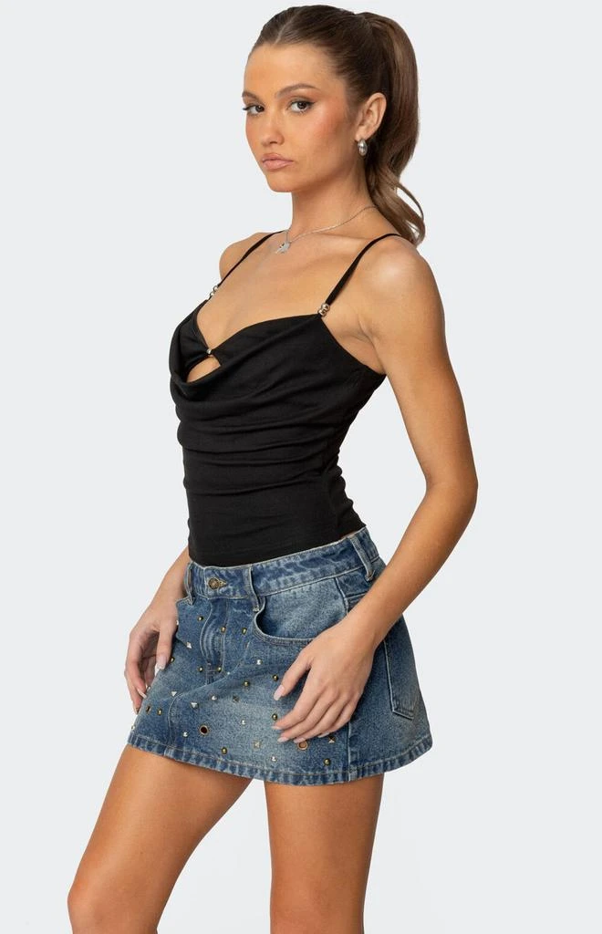 Edikted Layered Bra Cowl Neck Top 3