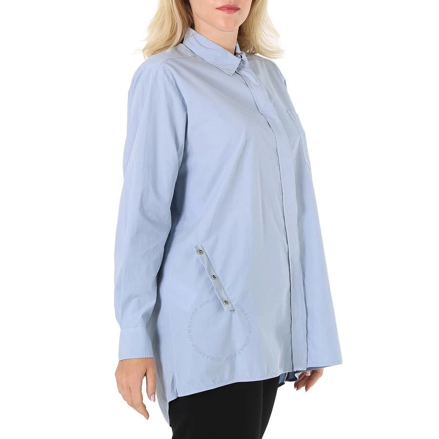 Kenzo Ladies Glacier Long Knotted Cotton Poplin Shirt 2