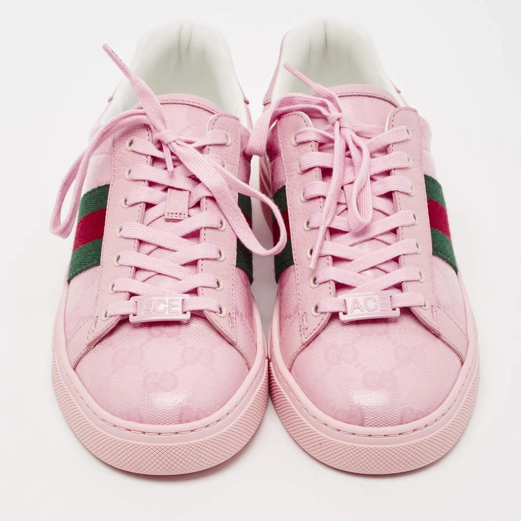Gucci Gucci Pink GG Crystal Canvas Ace Sneakers Size 36 3