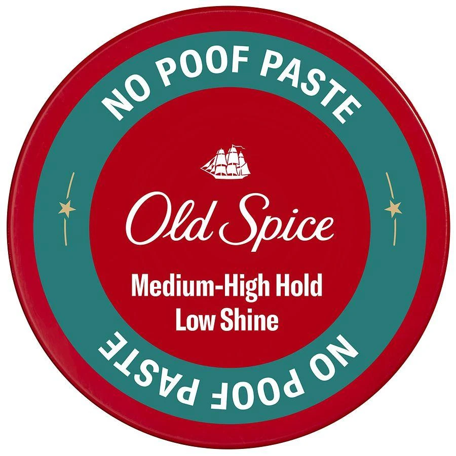 Old Spice No-Poof Paste, Hair Styling Paste for Men, Medium-High Hold with Low Shine Coconut & tropical wood notes 1