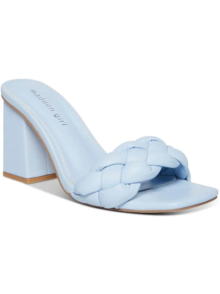 Madden Girl Gracy Womens Braided Padded Insole Slide Sandals 1