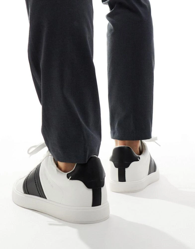 River Island River Island stripe trainers in white 5