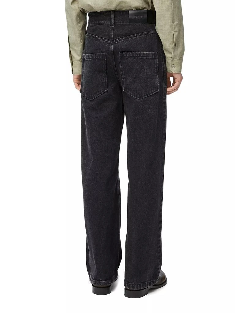 Loewe Anagram Denim Mid-Rise Baggy Jeans 4