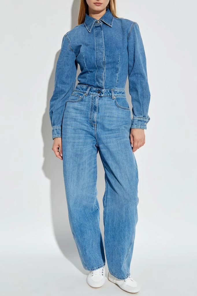 Givenchy Givenchy Long-Sleeved Denim Jumpsuit 2