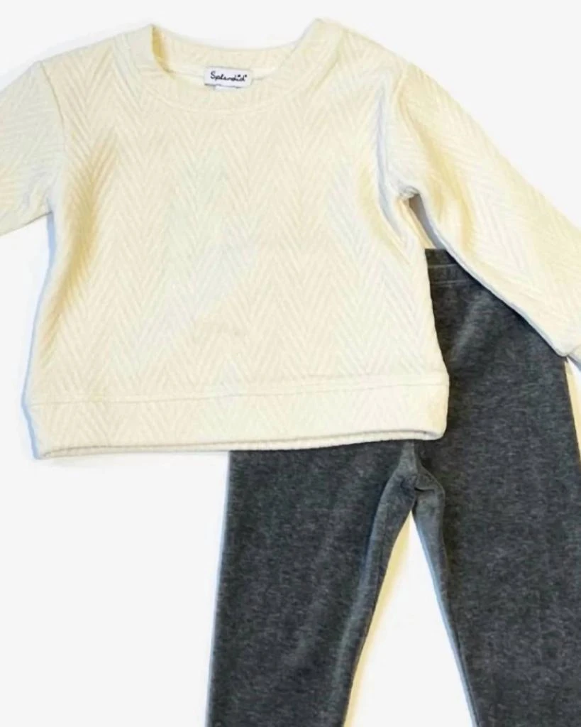 Splendid Splendid - Girl
s Textured Sweatshirt Set 2