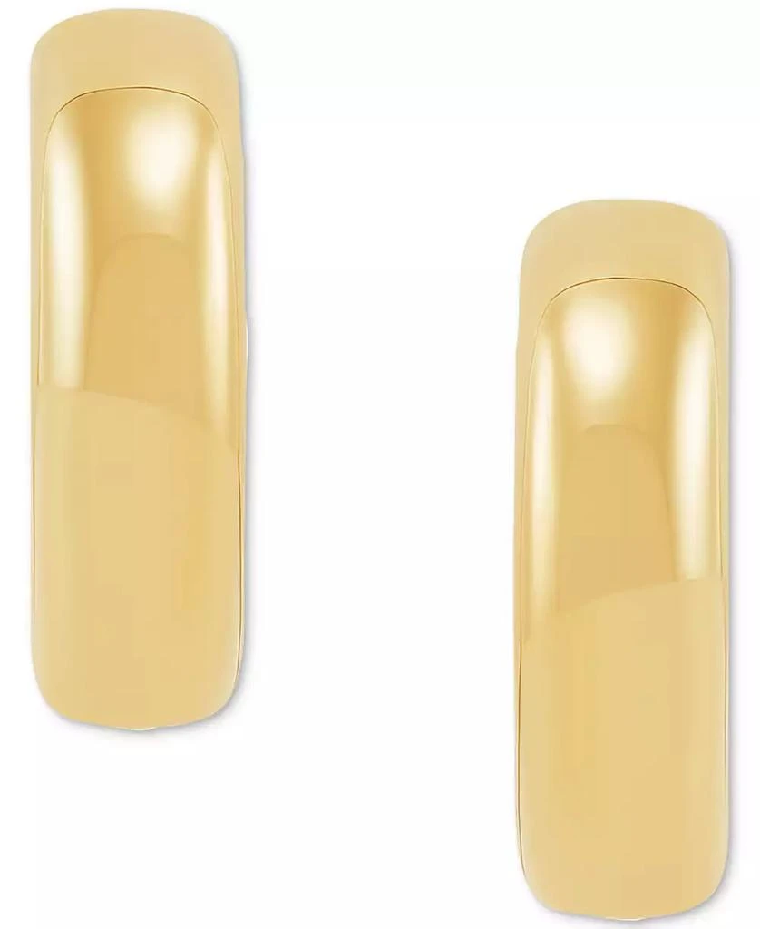 Macy's Polished Chunky Small Hoop Earrings in 14k Gold 3