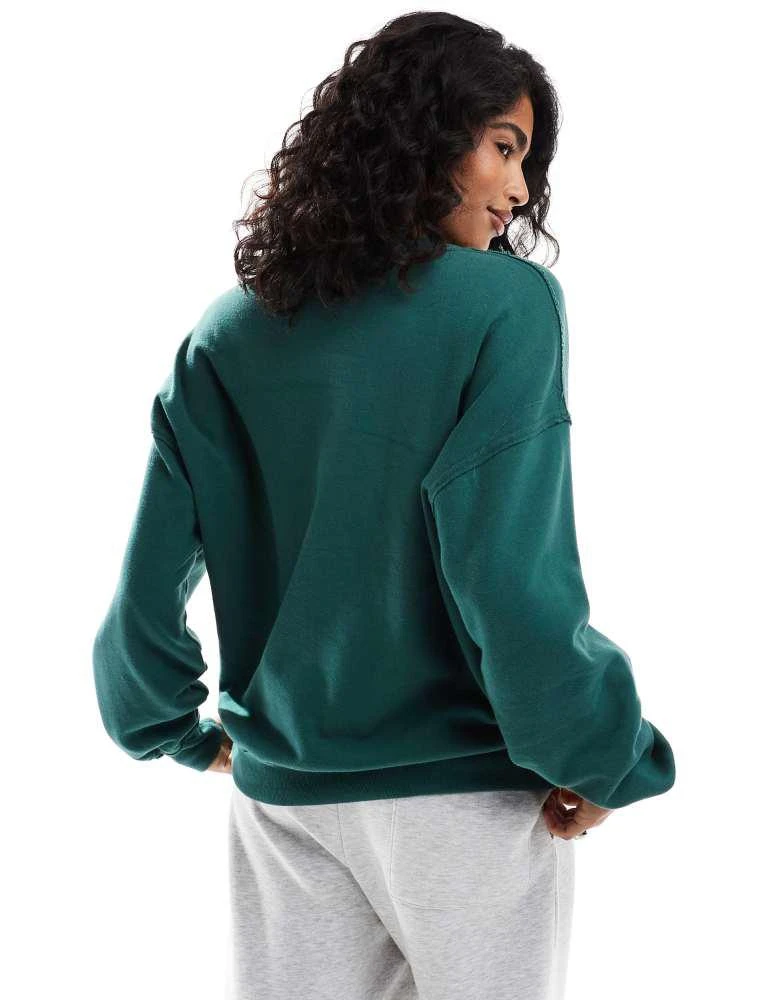 HOLLISTER Hollister motif crewneck sweatshirt in green 3