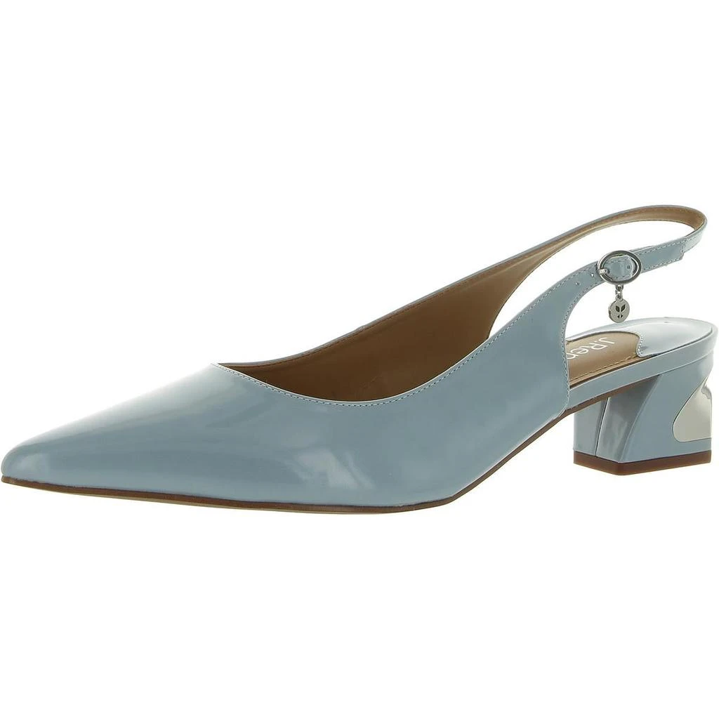 J. Reneé Shayanne Womens Patent Pointed Toe Slingback Heels 1