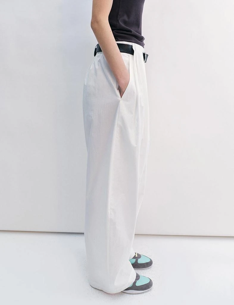 Pixie Market White Pleated Barrel Leg Pants -PREORDER 5