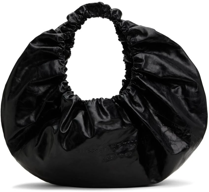 Alexander Wang Black Crescent Large Crackle Bag 1