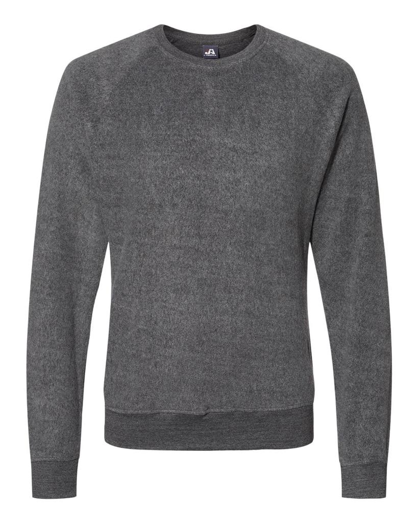 J America Men's Flip Side Fleece Crewneck Sweatshirt