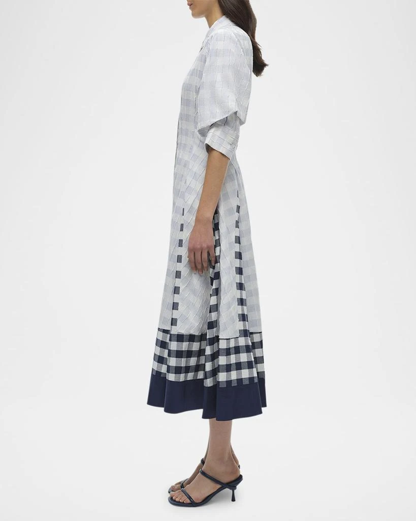 SIMKHAI Jazz Pintuck Midi Dress 5
