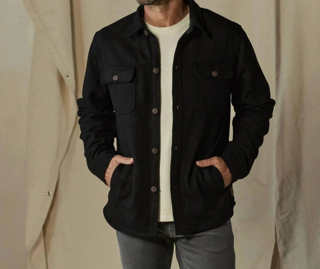 The Normal Brand Brightside Workwear Jacket In Black 1