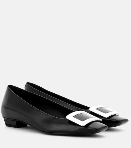 Roger Vivier Belle Vivier patent leather ballet flats 1