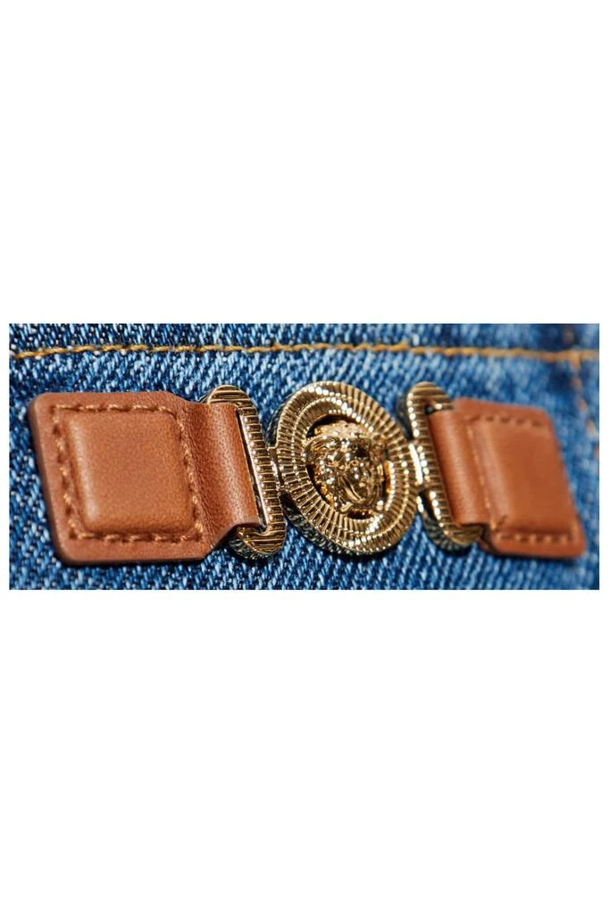 Versace Versace Logo Applique Denim Blazer 5