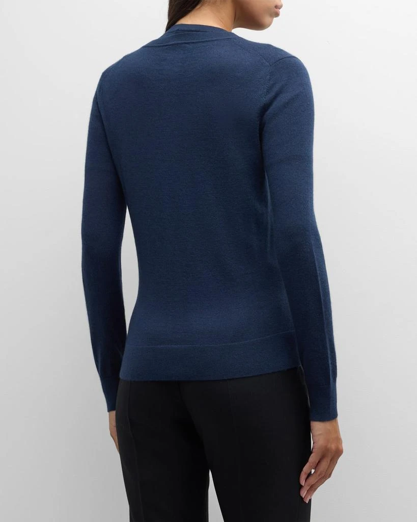 Neiman Marcus Cashmere Crewneck Cardigan 3