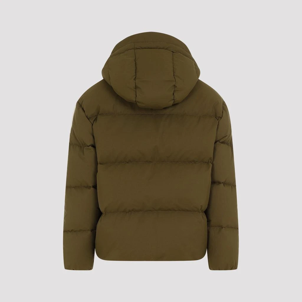 Palm Angels Military Green Cotton Monogram Track Down Jacket 3