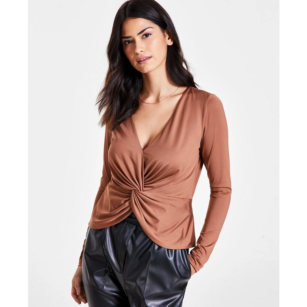 Bar III Women's Twist-Front Top, Created for Macy's 1