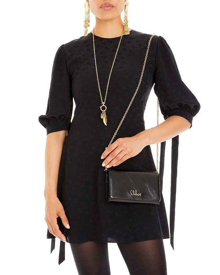 Chloé Iconic Leather Flap Wallet On Chain 2