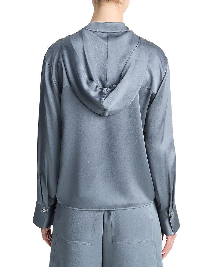 Vince Silk Hooded Blouse