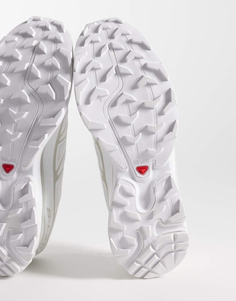 Salomon Salomon XT-6 unisex trainers in white and lunar rock