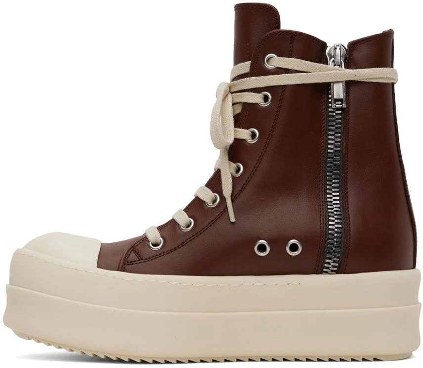 Rick Owens Burgundy Mega Bumper Sneakers 3