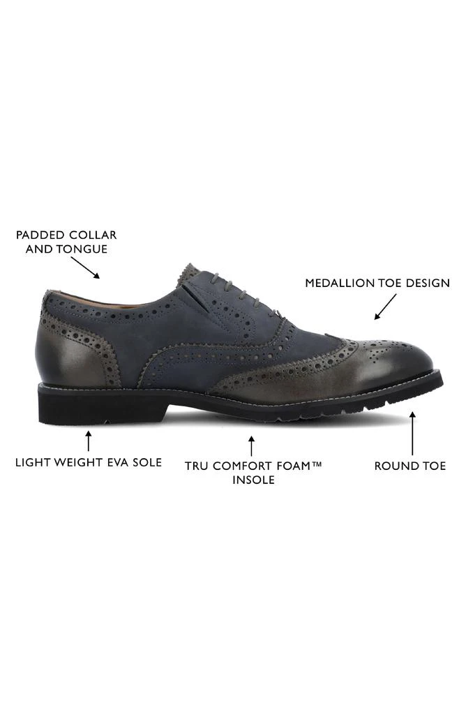 Thomas & Vine Covington Brogue Leather Oxford 10