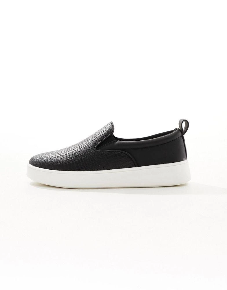 Call it Spring Call It Spring Aprill slip on trainers in black mock croc 3