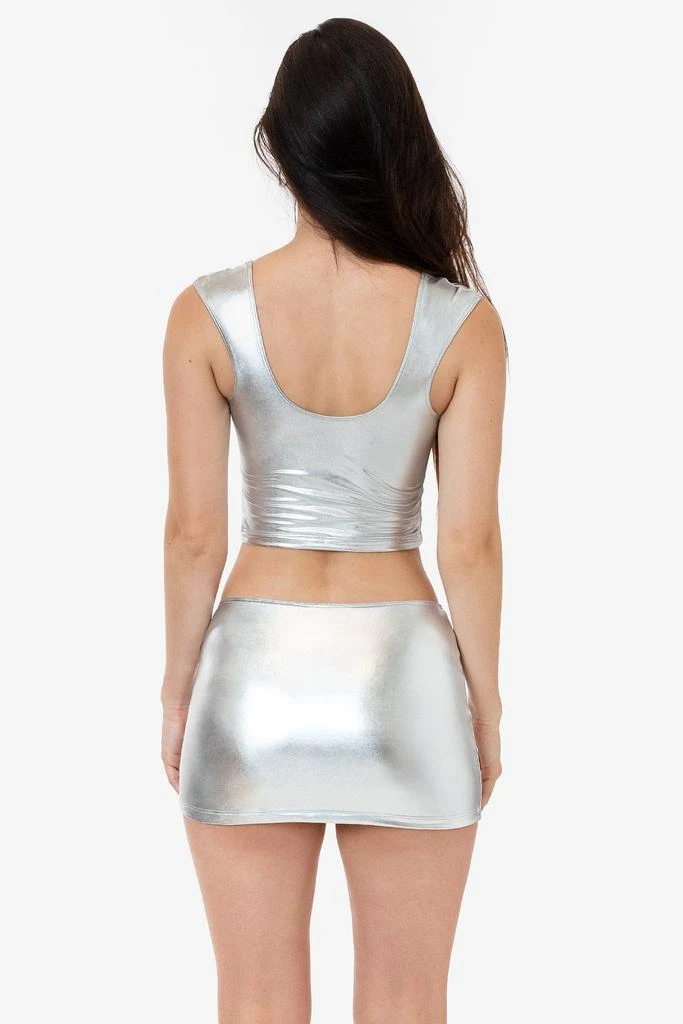 Los Angeles Apparel RLA355 - Lamé Squareneck Tank Top 9