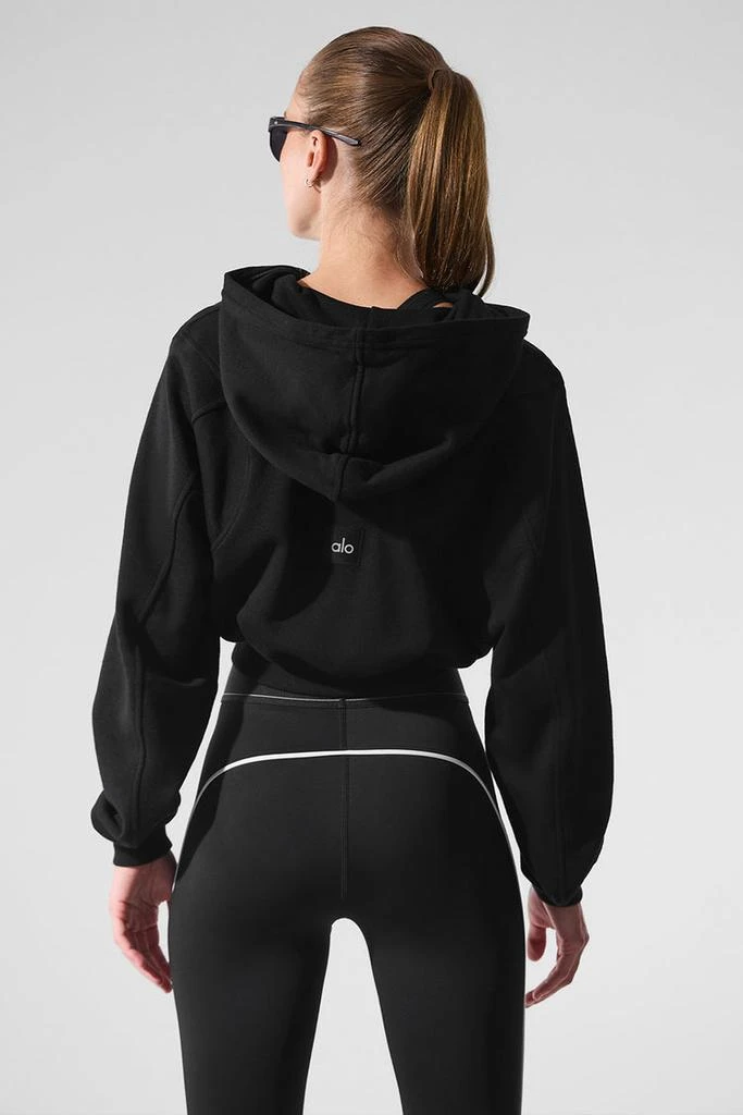 Alo Sweet Escape Zip Up Hoodie - Black 3
