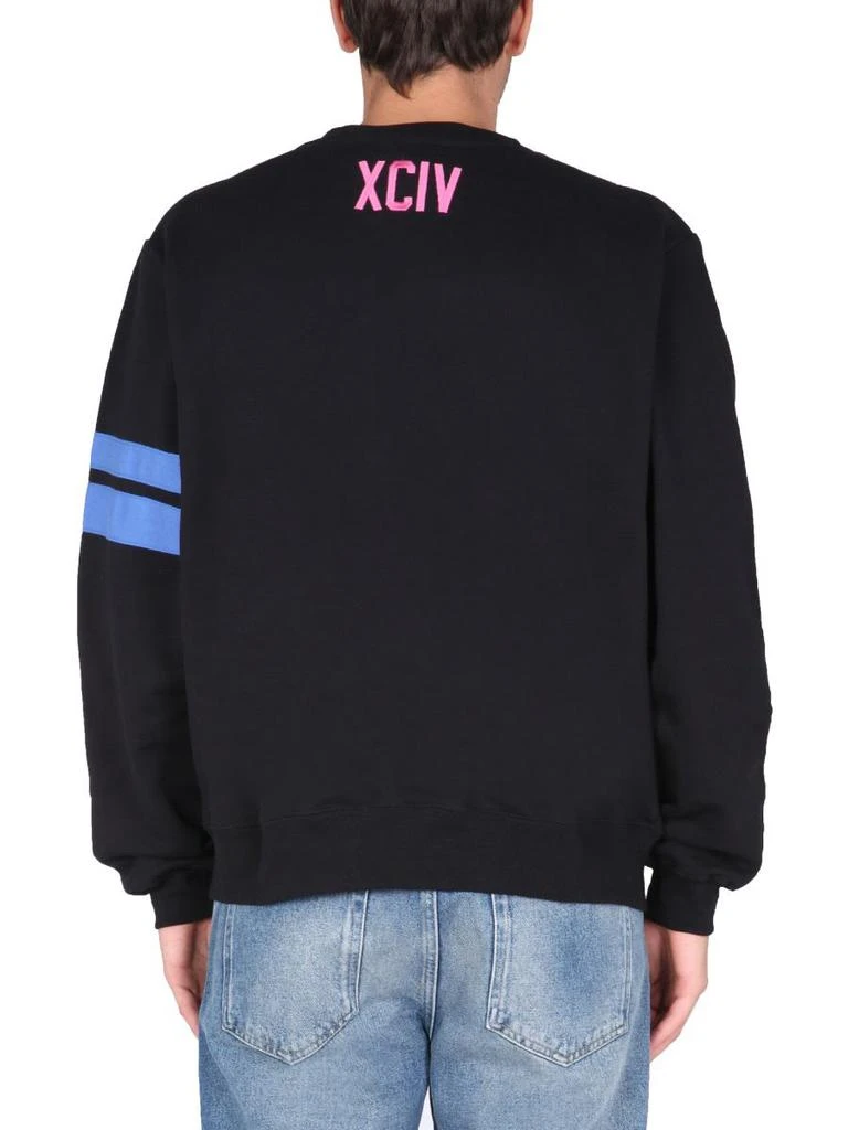 GCDS Gcds Logo Embroidered Cotton Sweatshirt 3