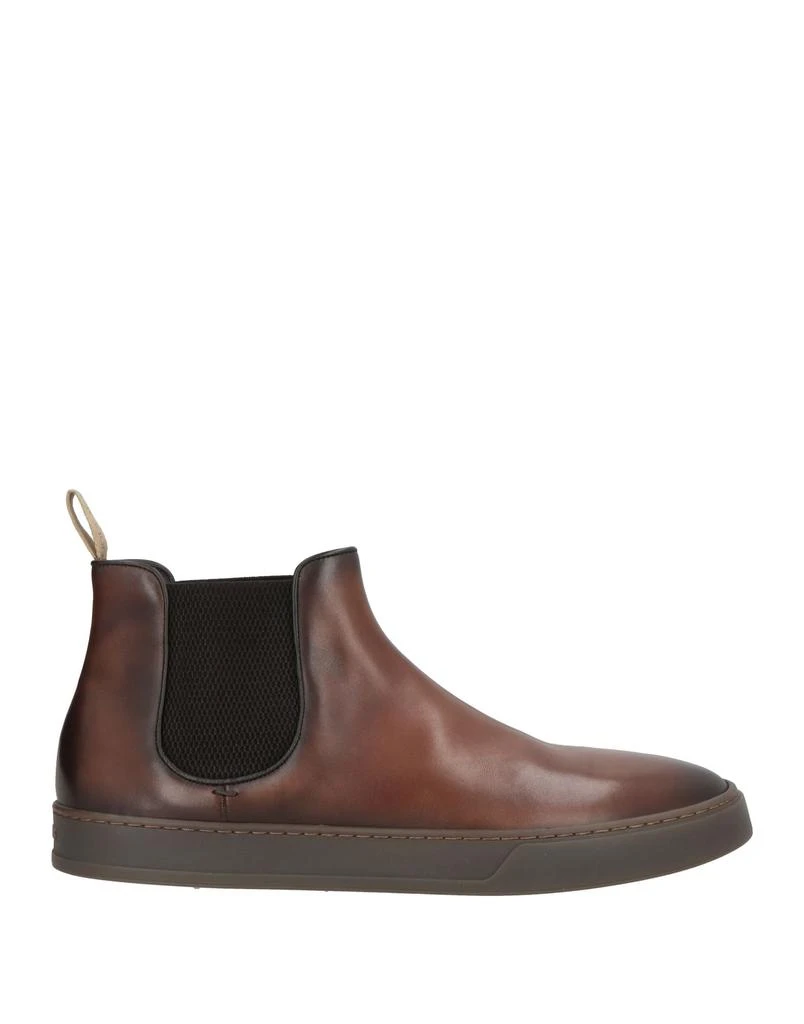 Doucals Dark Brown Suede Ankle Boot With Elastic Inserts - NWT Doucal main image 4