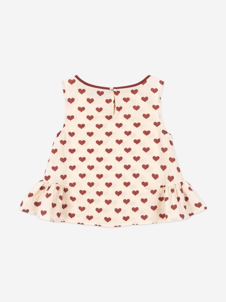 Konges Slojd Girls Ava Sleeveless Top in Ivory