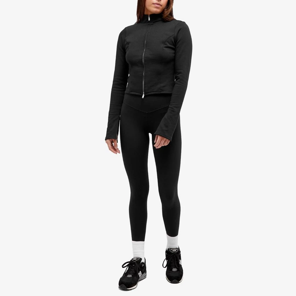 Good American Good American Compression Terry Mock Zip Top 4