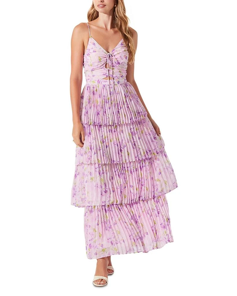 ASTR Daytona Pleated Maxi Dress 4
