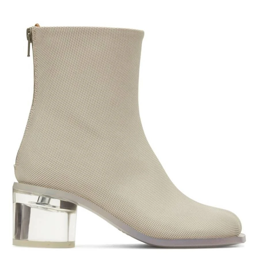 MM6 Anatomic Transparent Heel Boots