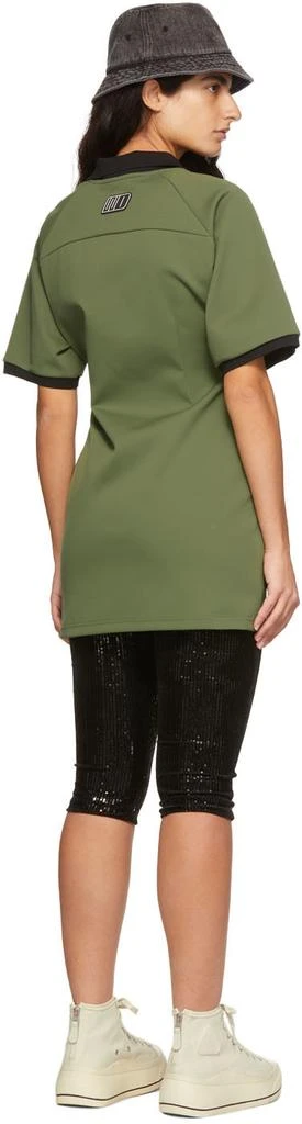 We11done Green Polyester Raglan Mini Dress 3