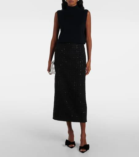 Gianvito Rossi 55 bow-detail velvet mules 3