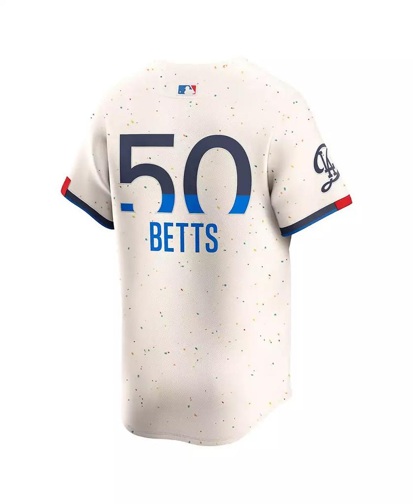 NIKE Men's Mookie Betts Cream Los Angeles Dodgers City Connect Limited Player Jersey
