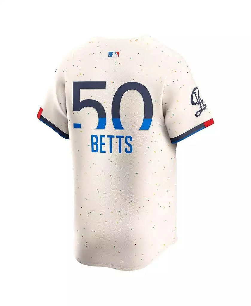 NIKE Men's Mookie Betts Cream Los Angeles Dodgers City Connect Limited Player Jersey 2