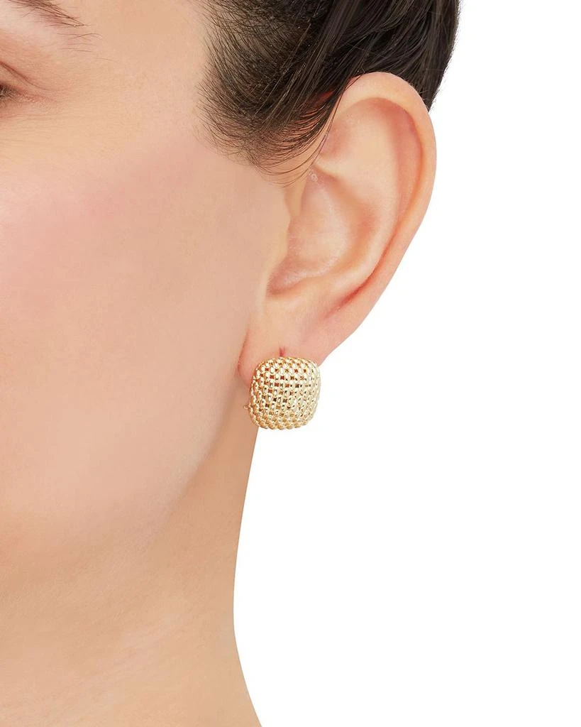 Bloomingdale
s Fine Collection 14K Yellow Gold Mesh Square Earrings 2