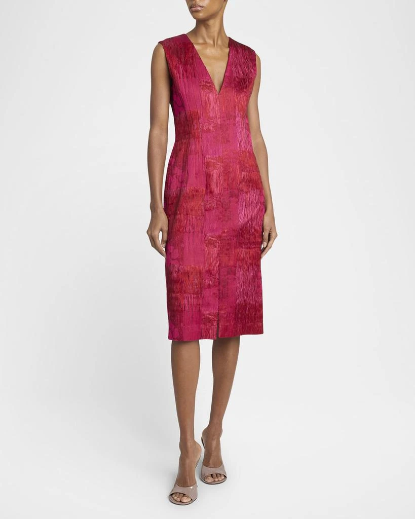 Dries Van Noten Delina Patchwork Crinkle Dress 2