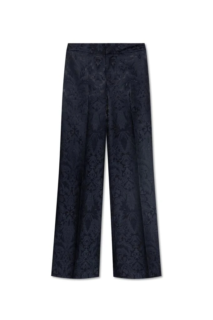 ETRO Etro Paisley Pleated Straight Leg Pants 1